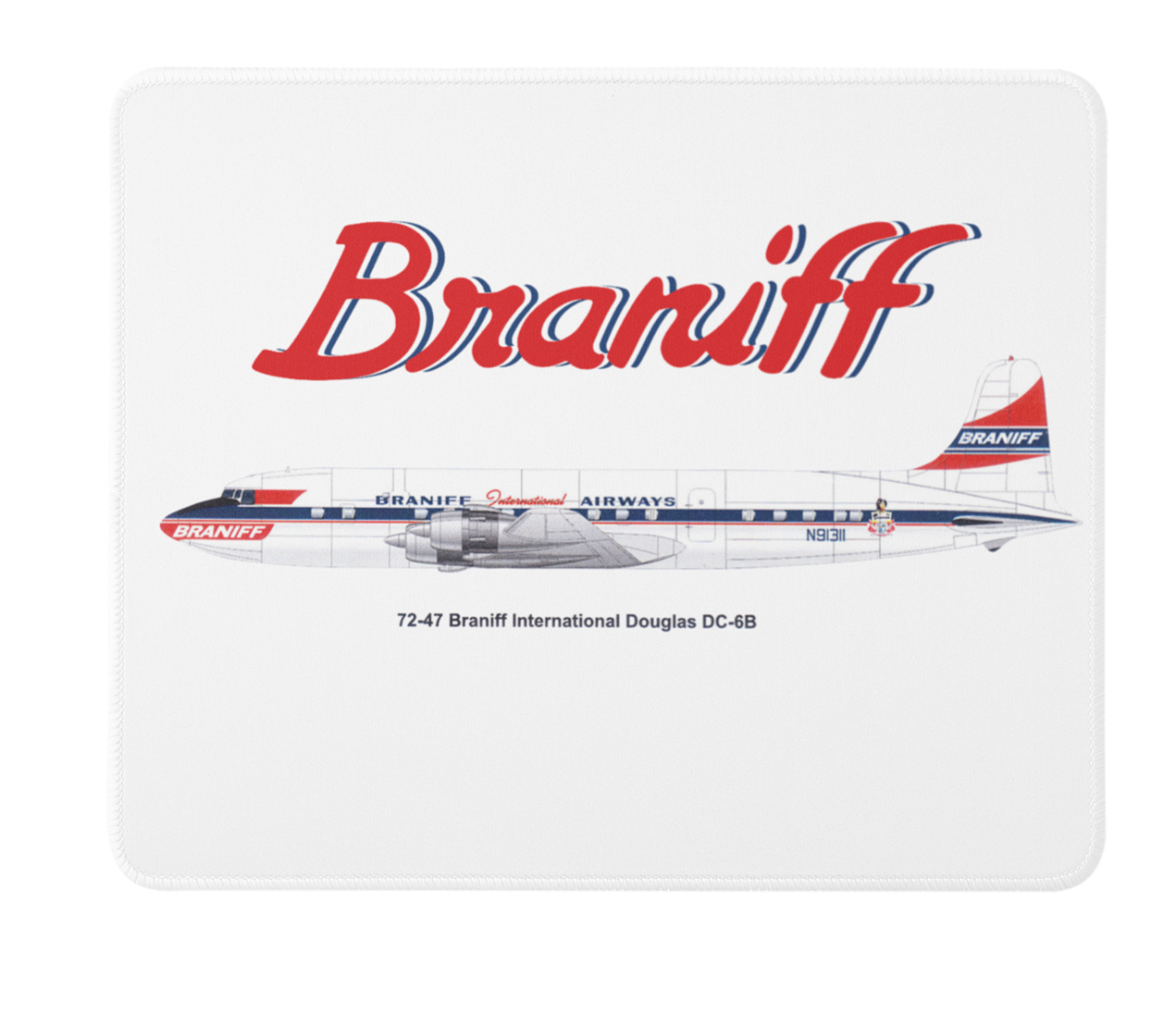 Braniff International Douglas DC-68 Mousepad