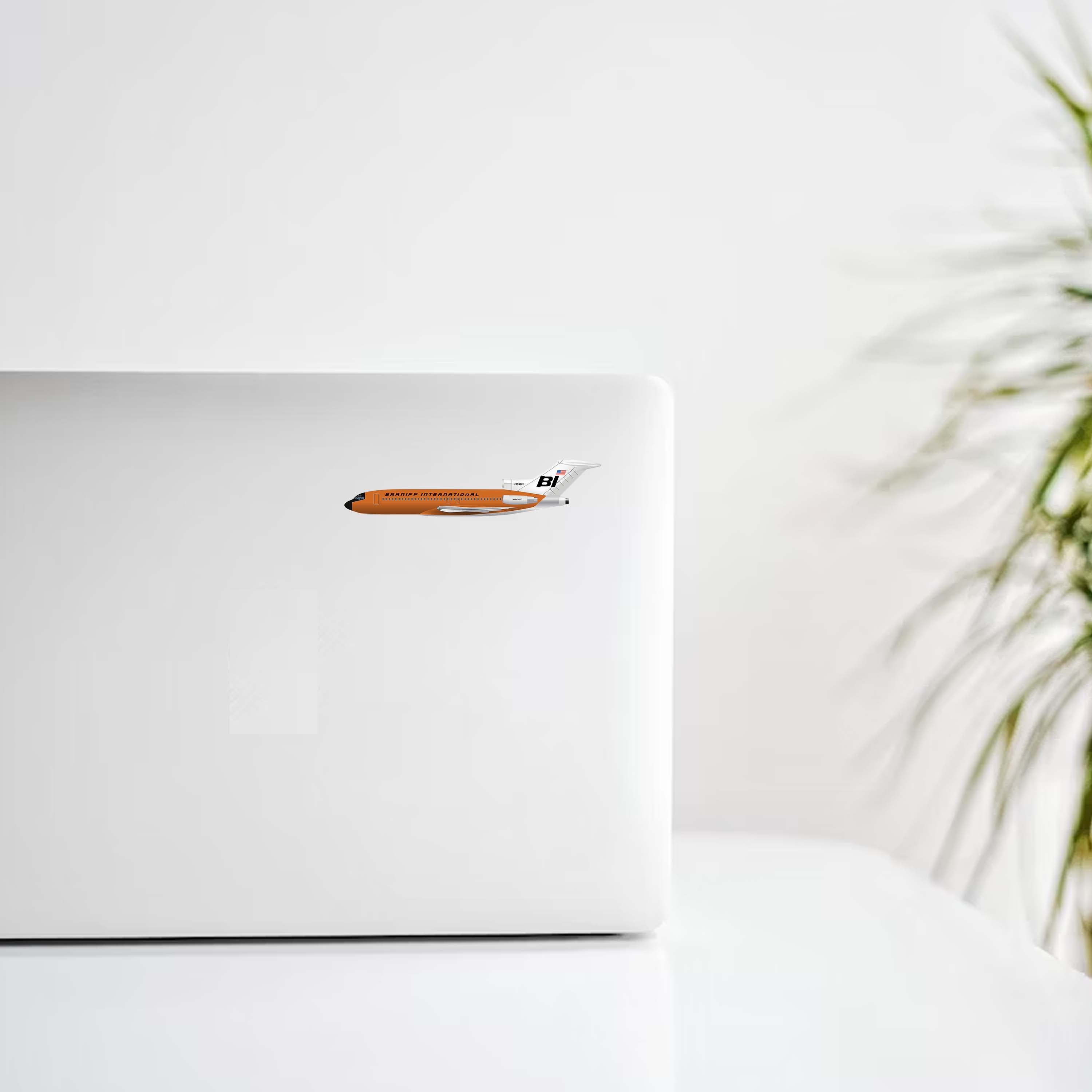 Braniff International B727 Jelly Bean Orange Livery Decal Stickers