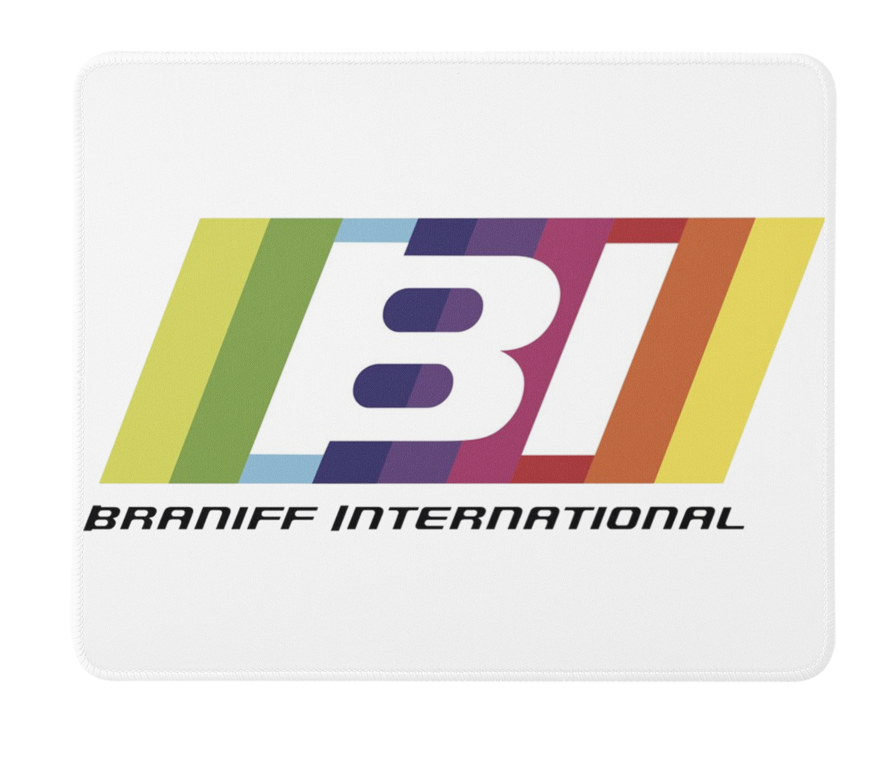 Braniff International Colors Logo Mousepad