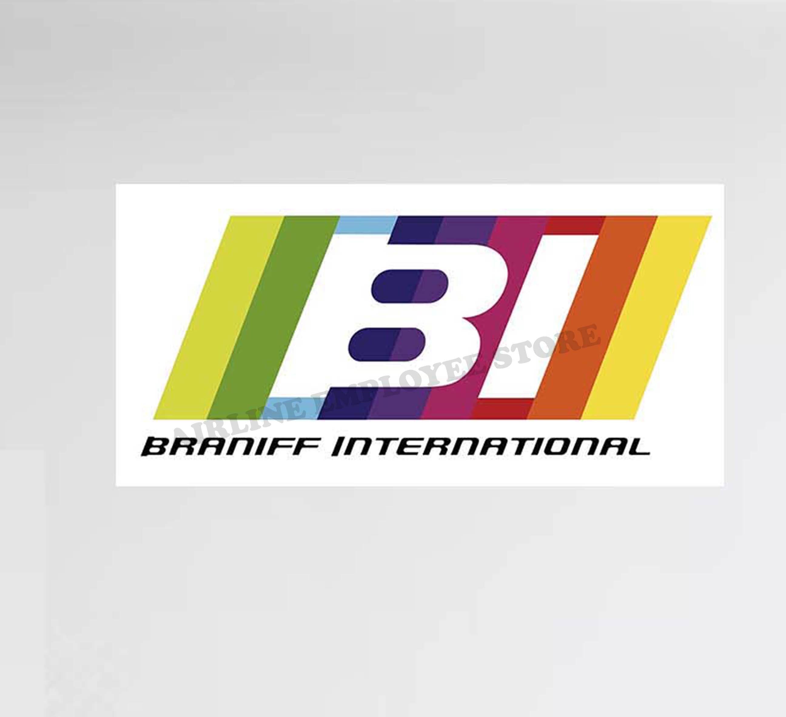 Braniff Colors Logo Decal Stickers