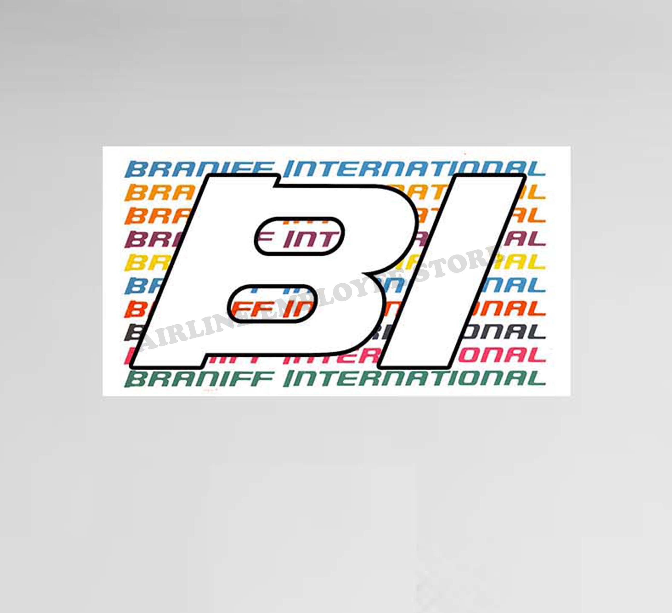 Braniff Rainbow Logo Decal Stickers
