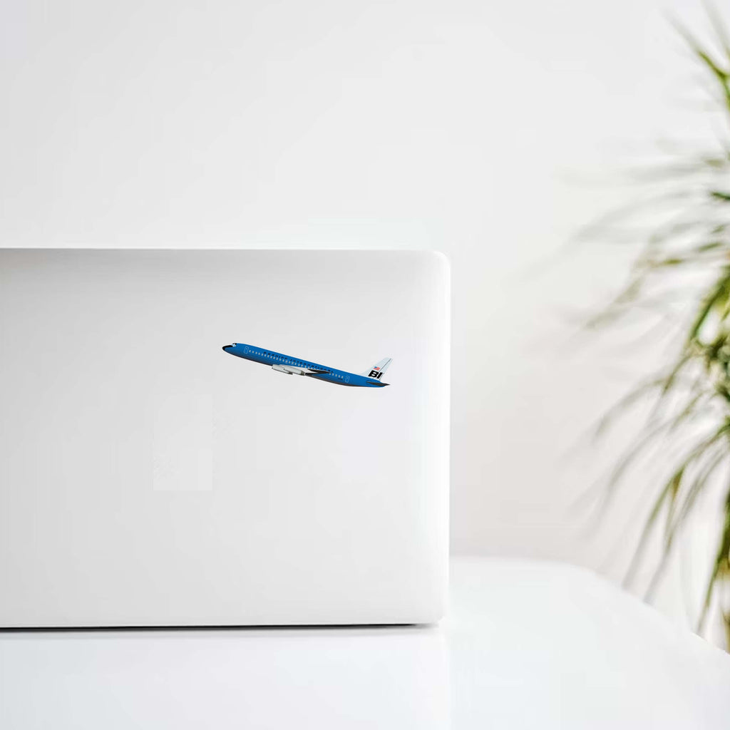 Braniff International 727 Jelly Bean Royal Blue Livery Decal Stickers