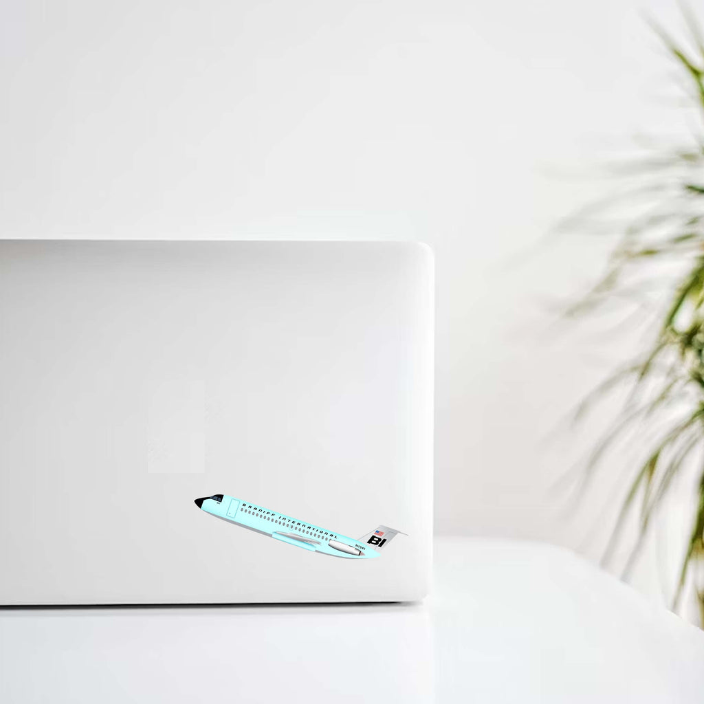 Braniff International 727 Jelly Bean Sky Blue Livery Decal Stickers