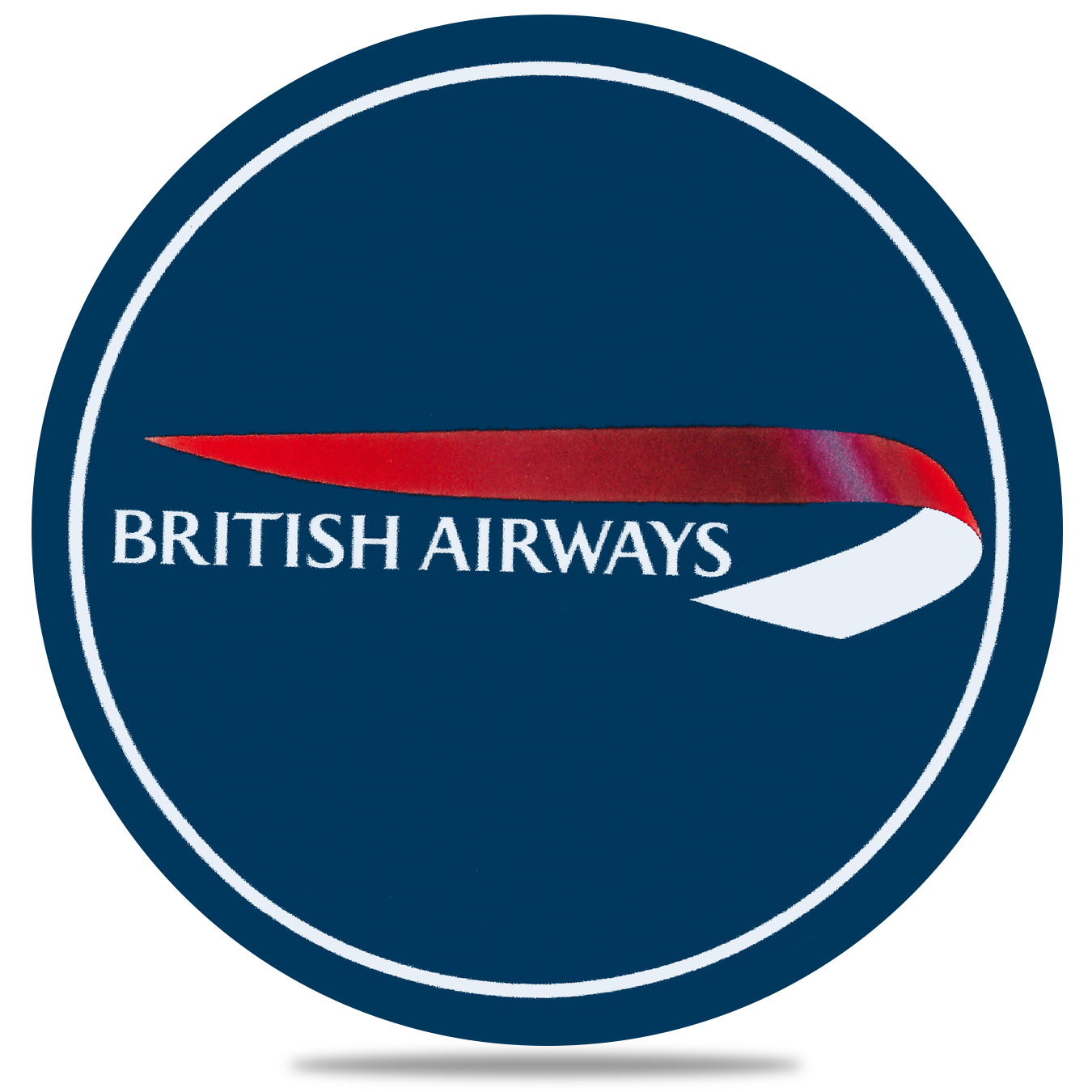 British Airways Logo Round Sandstone Coaster