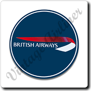 British Airways Logo Square Sandstone Coaster
