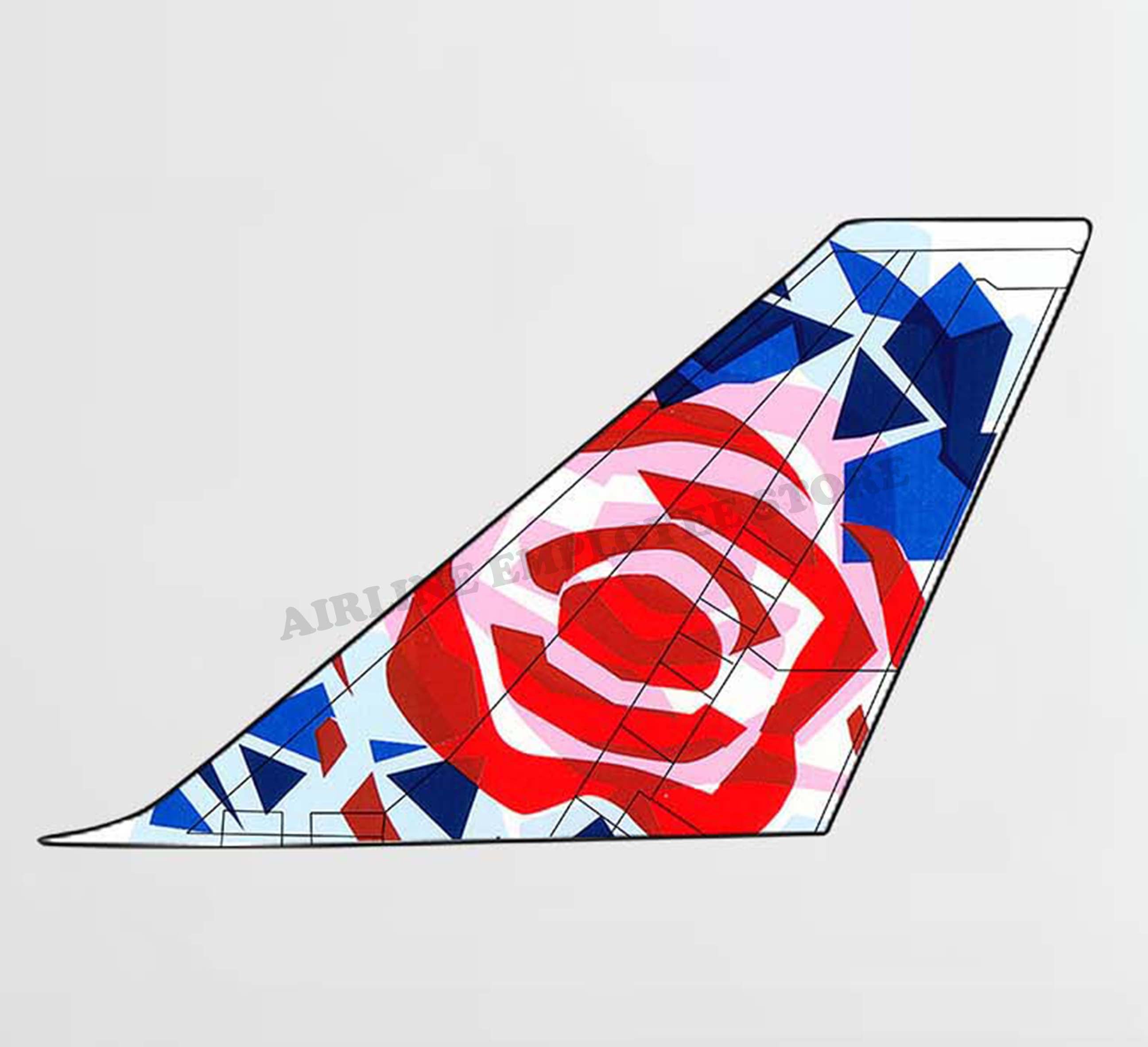 British Airways Chelsea Rose Tail Decal Stickers