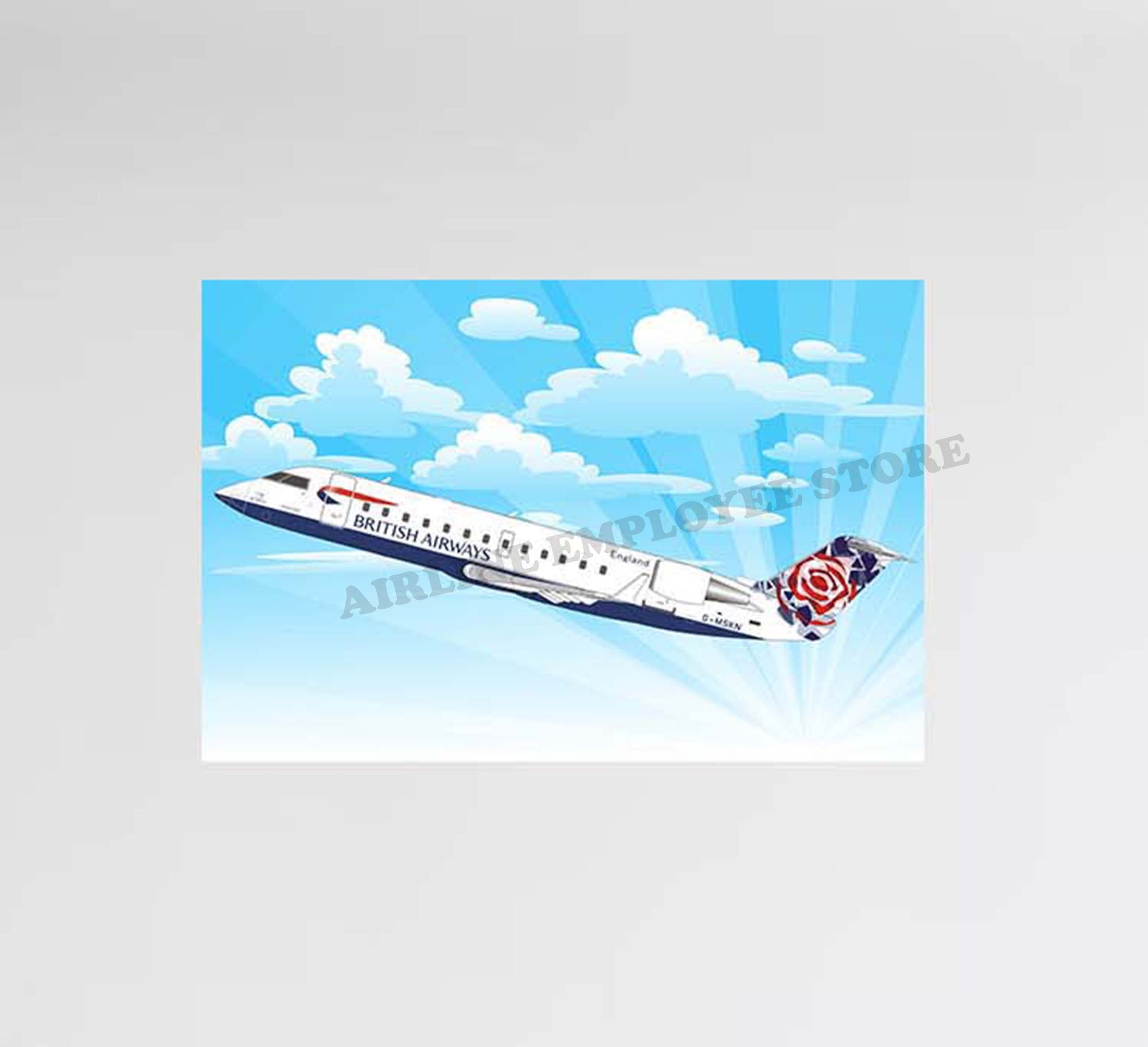British Airways Chelsea Rose Flight Decal Stickers