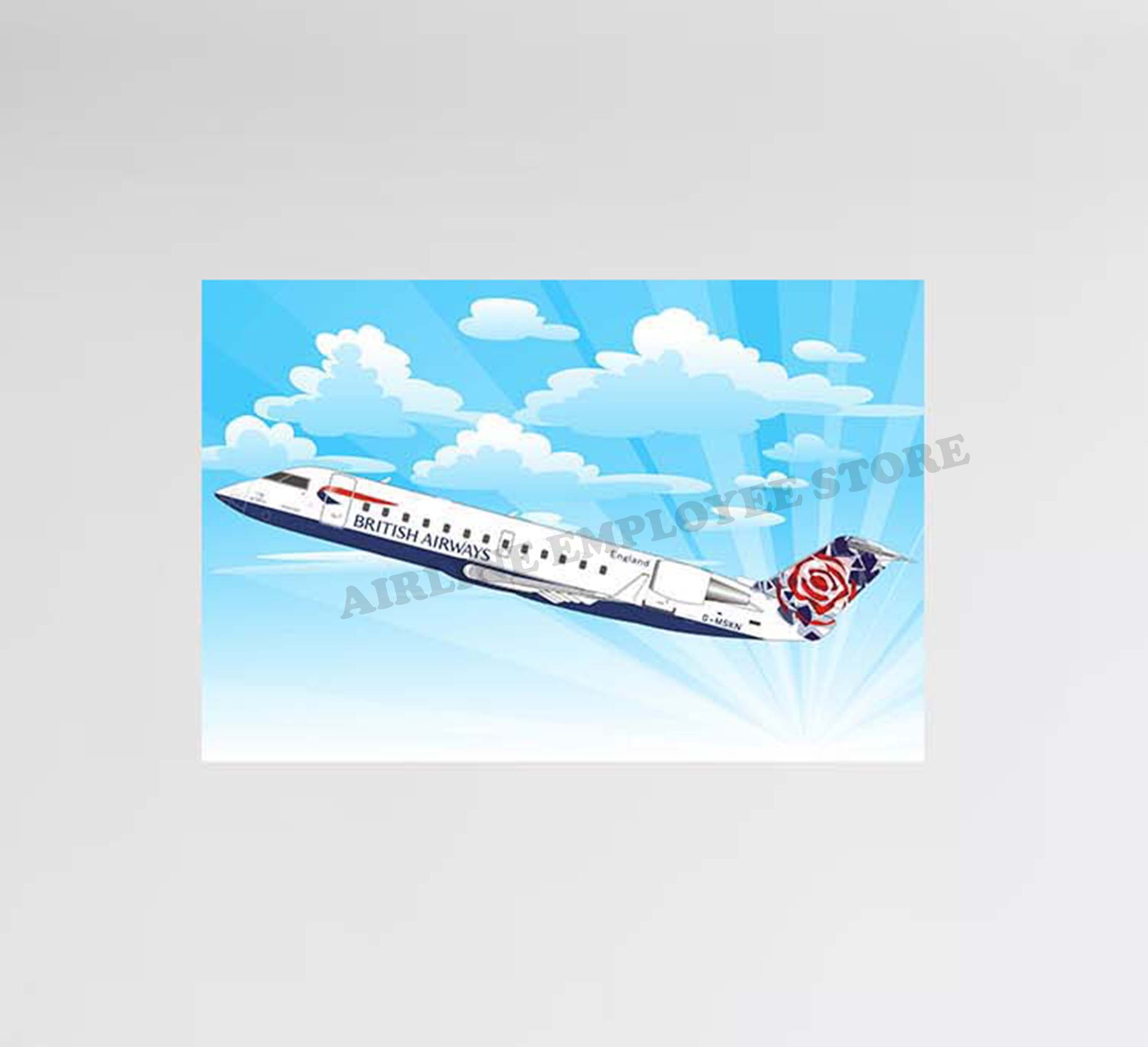 British Airways Chelsea Rose Flight Decal Stickers