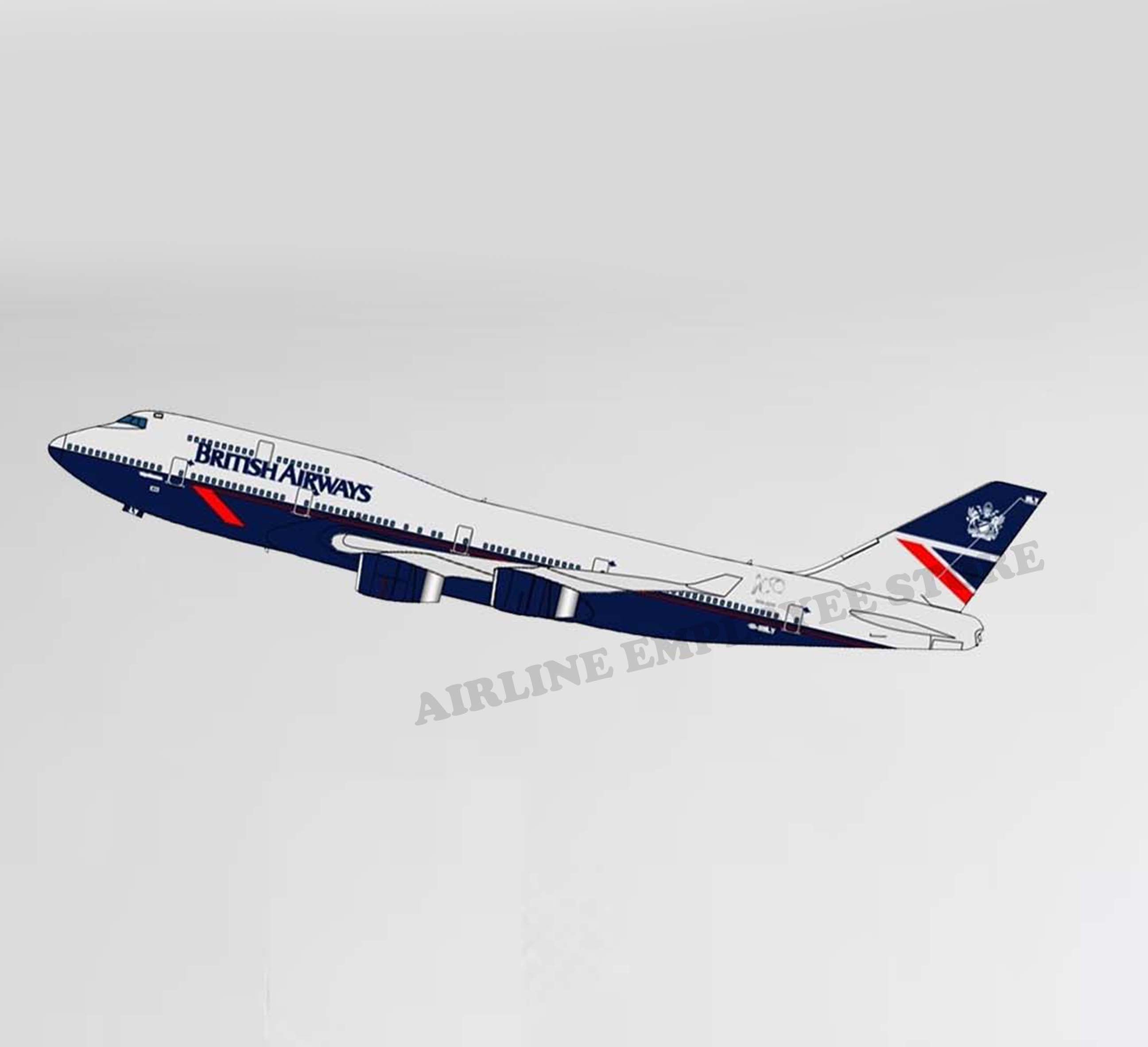 British Airways Landor Decal Stickers