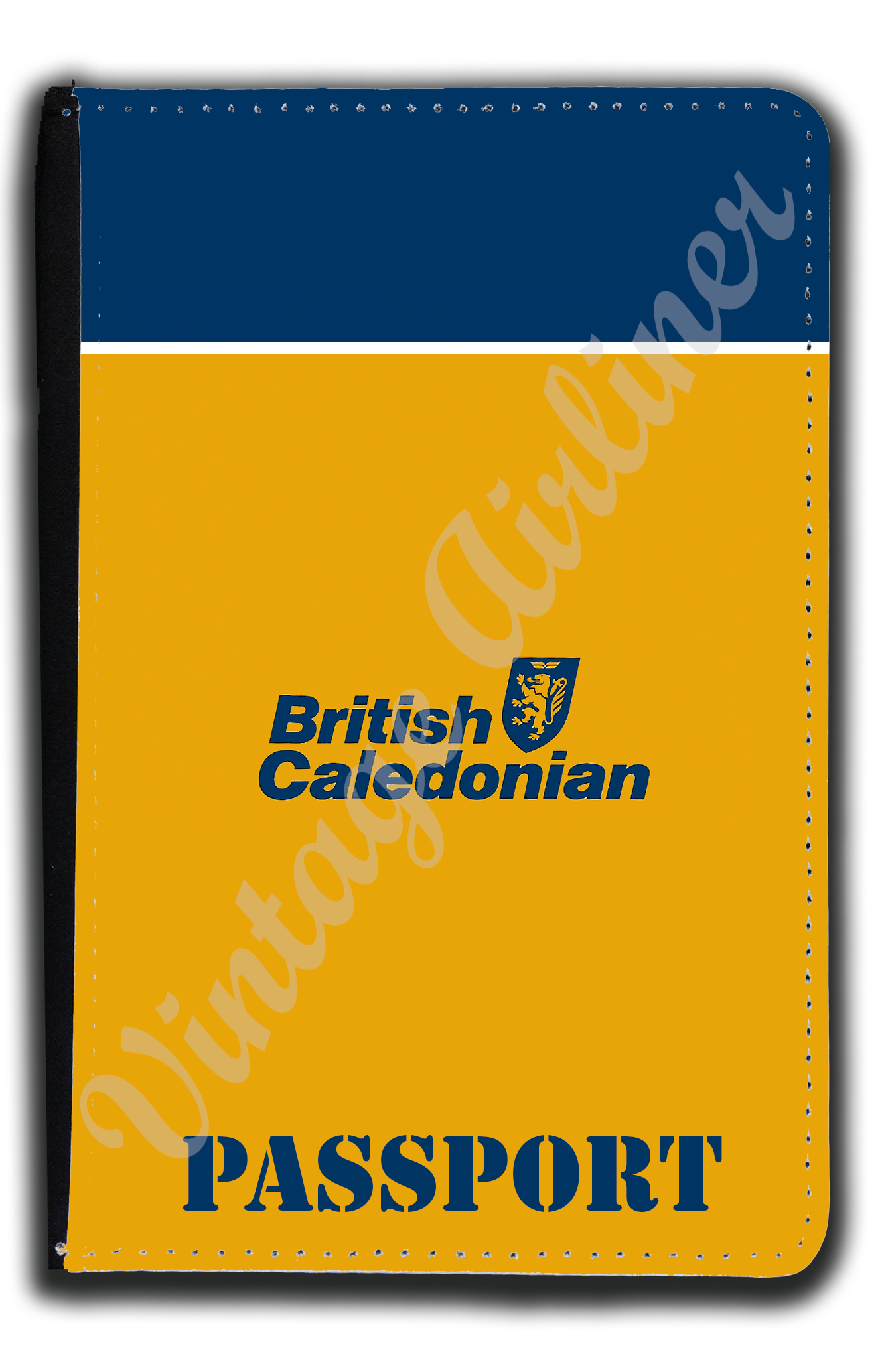 British Caledonian Logo Passport Case