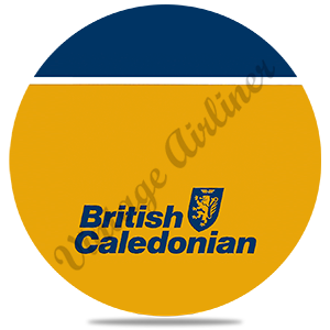 British Caledonian Logo Round Sandstone Coaster