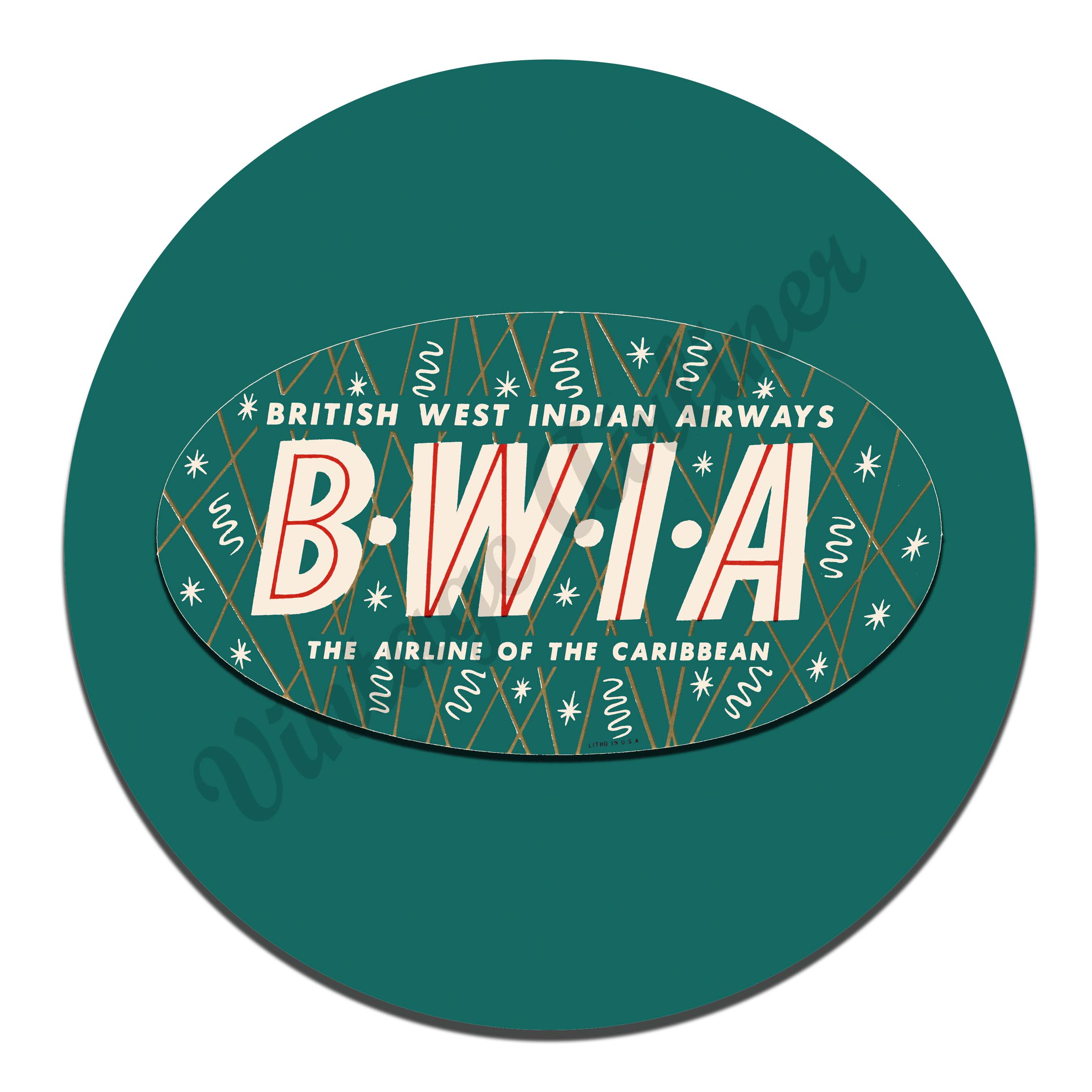 BWIA Vintage Mousepad