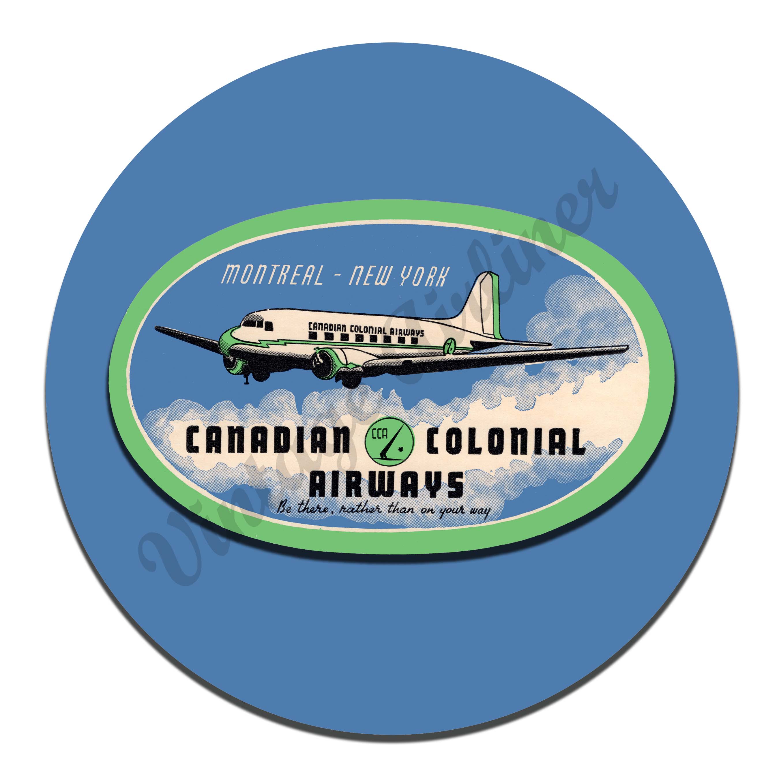 Canadian Colonial Airways Vintage Mousepad