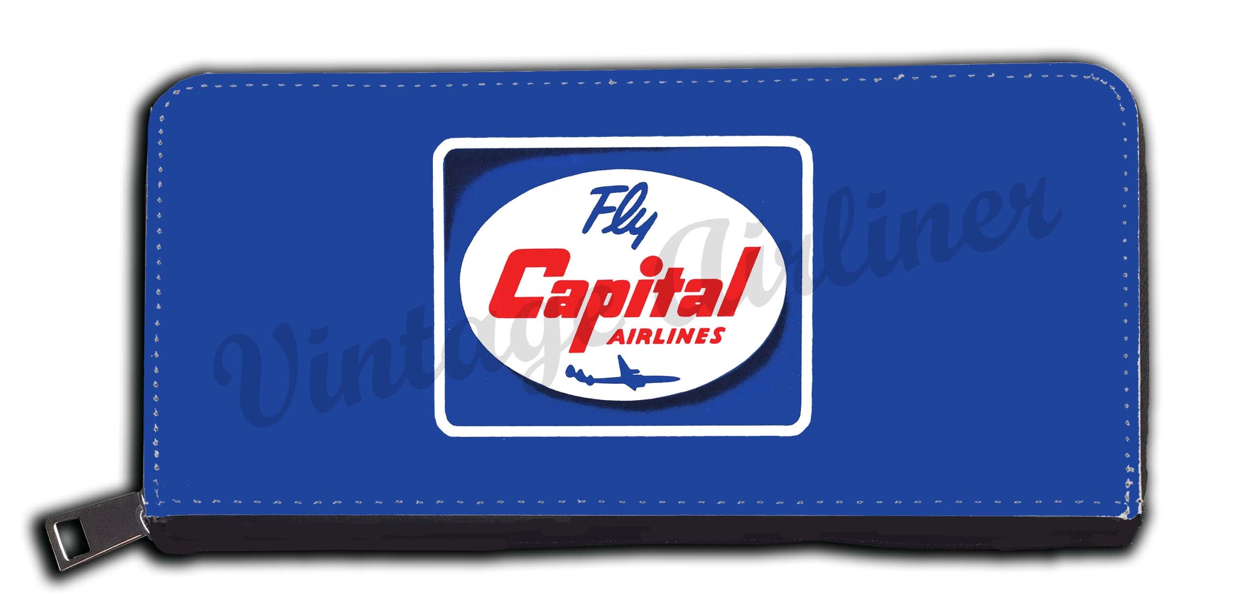Capital Airlines 1950's Vintage Bag Sticker Wallet