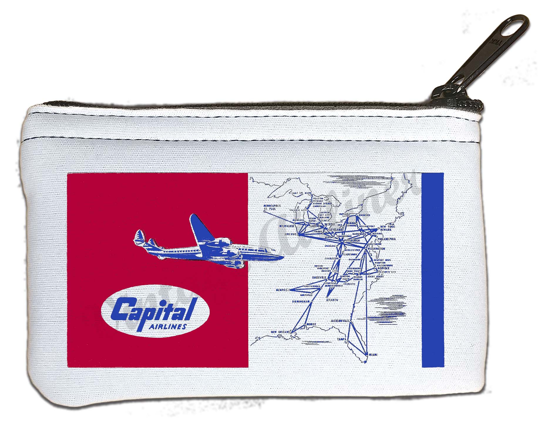Capital Airlines Rectangular Coin Purse