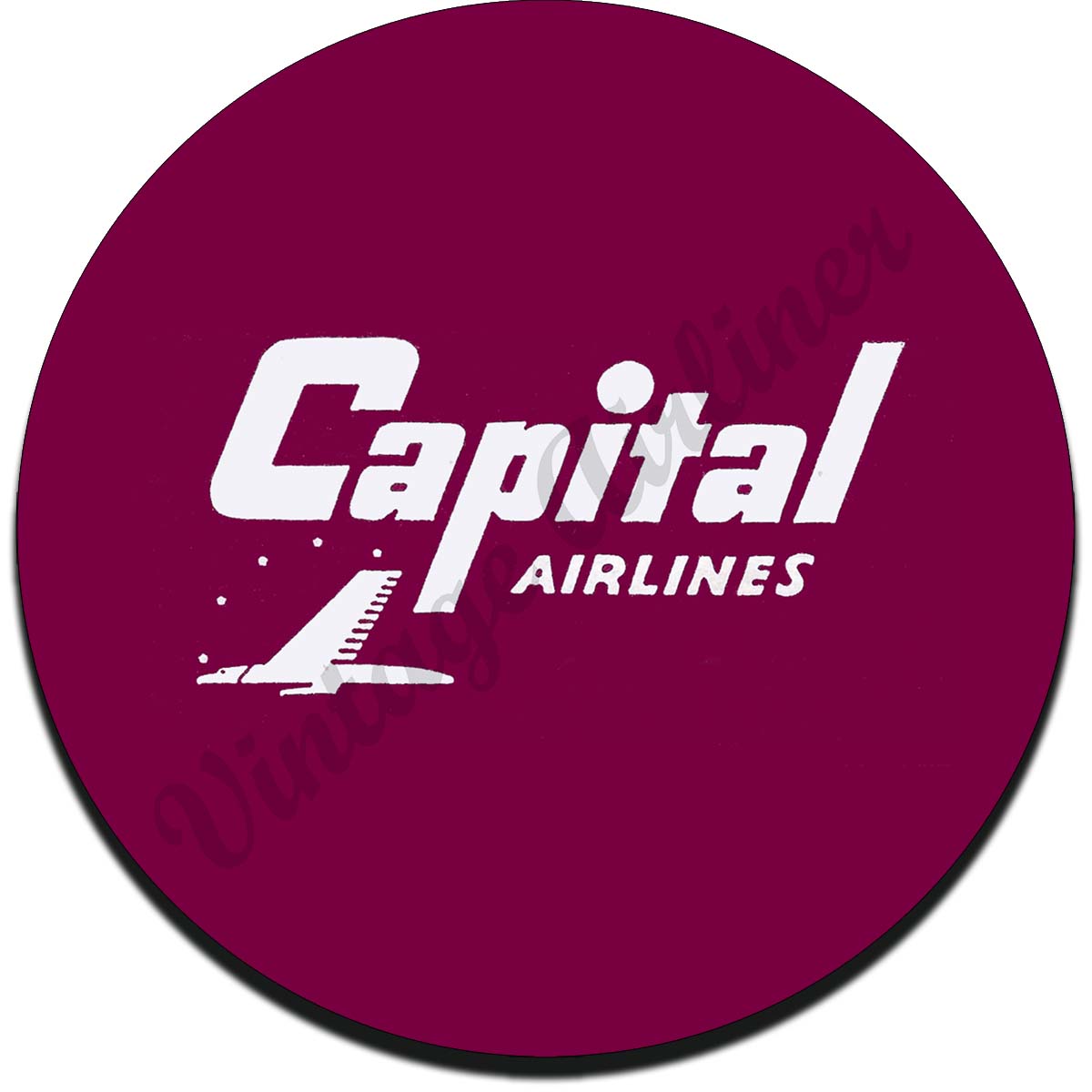 Capital Airlines Sandstone Coaster