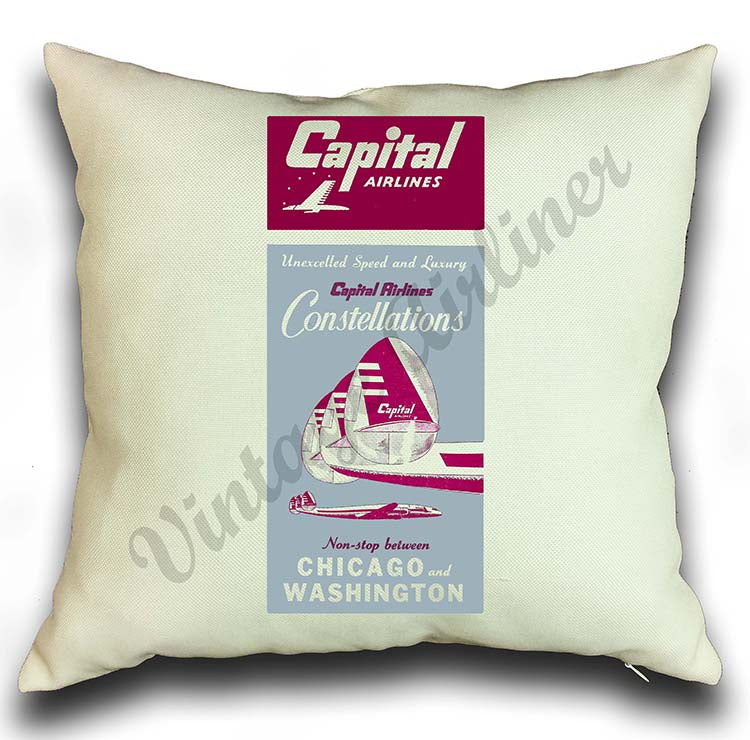 Capital Airlines Pillow Case Cover