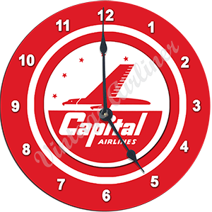 Capital Airlines Wall Clock