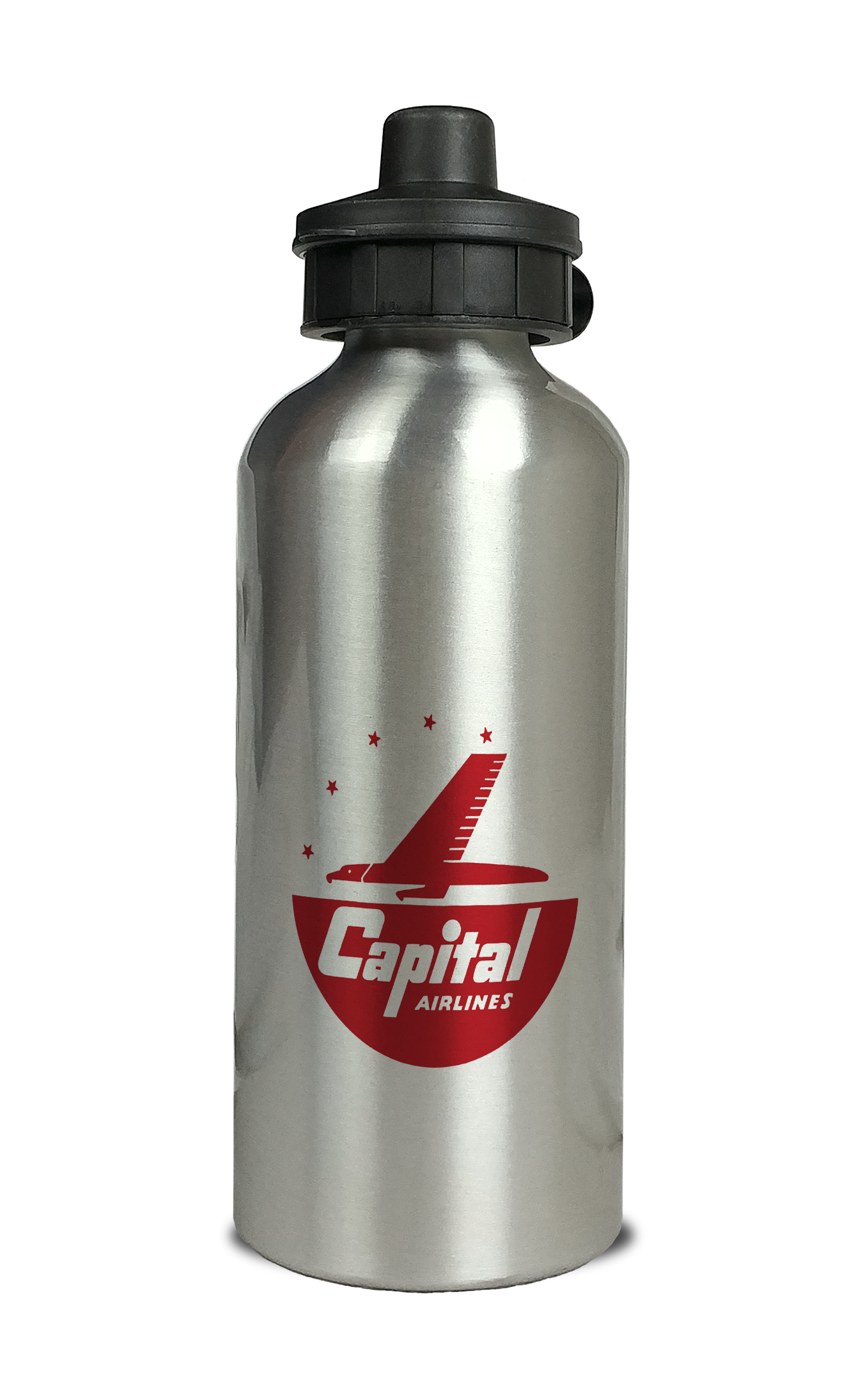 Capital Airlines Logo Aluminum Water Bottle