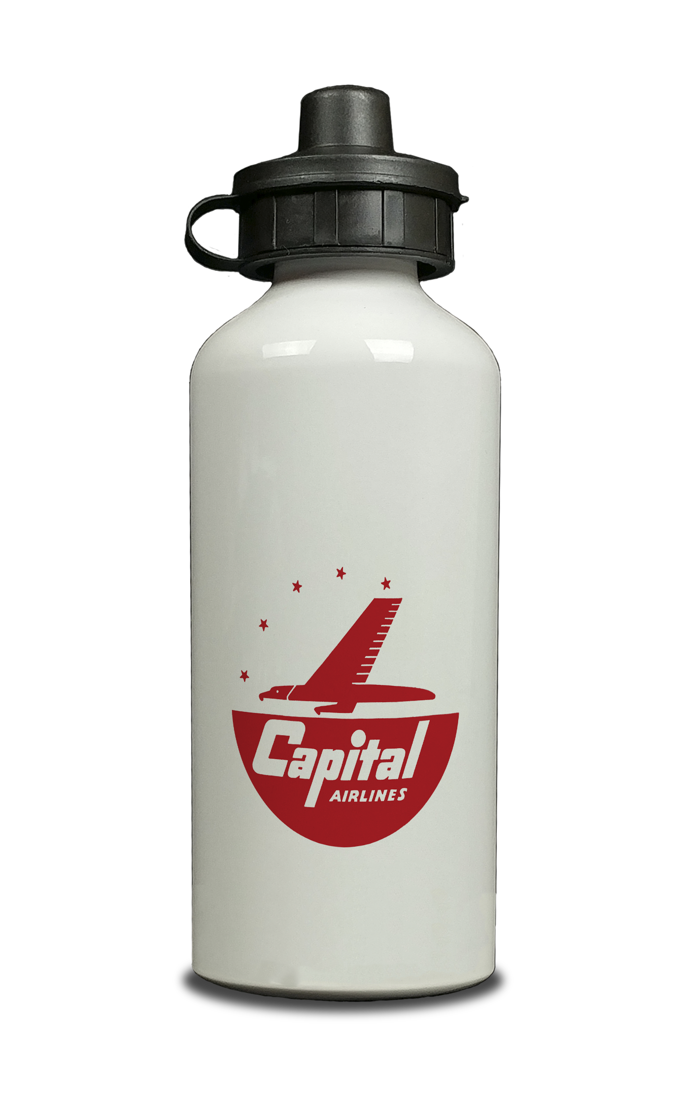 Capital Airlines Logo Aluminum Water Bottle