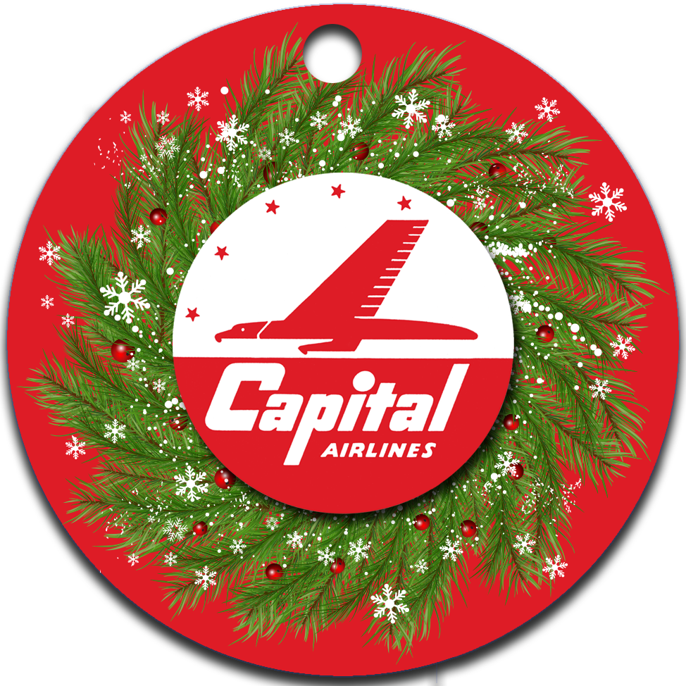 Capital Airlines Logo Ornaments