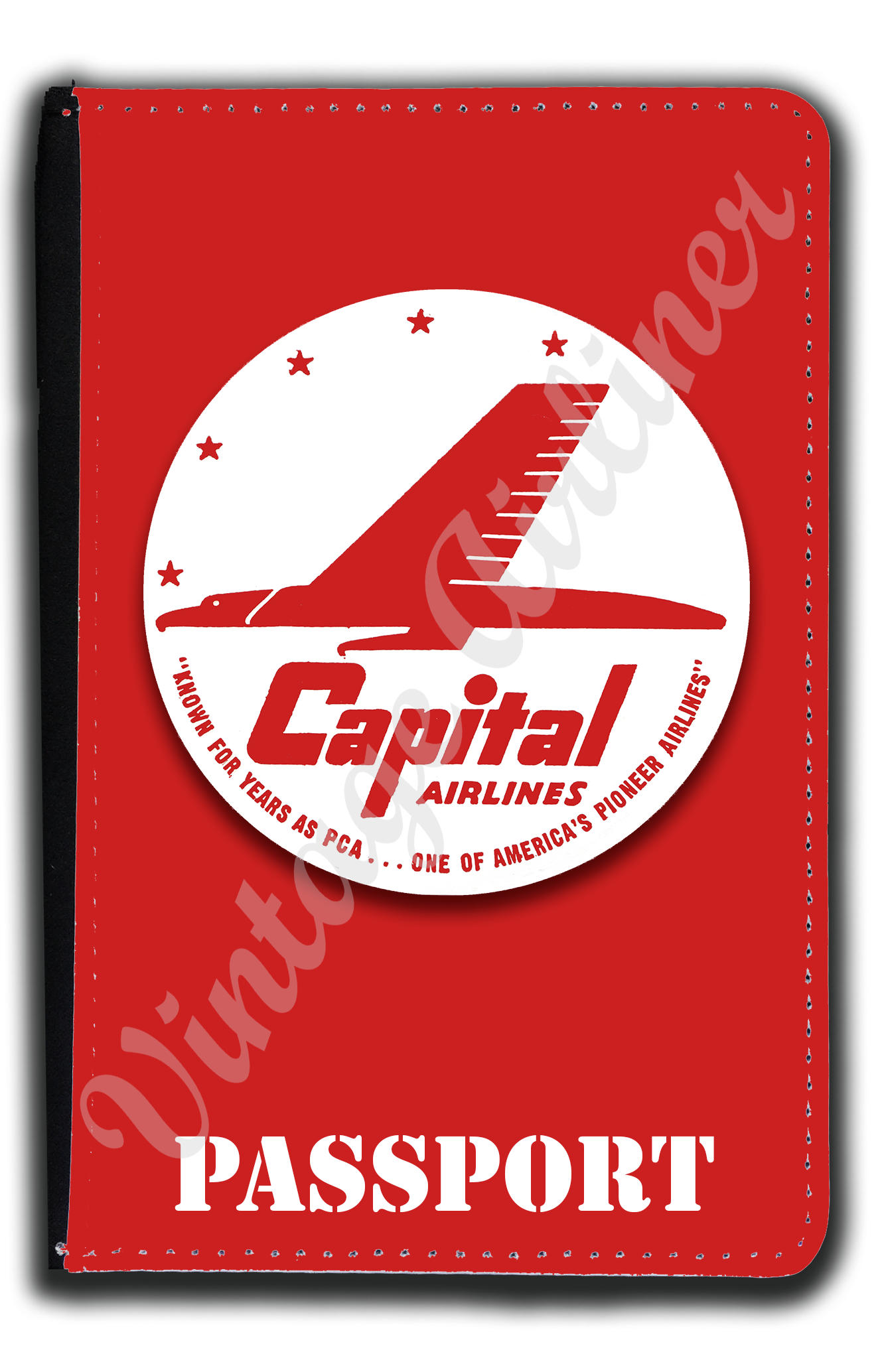Capital Airlines Logo Passport Case