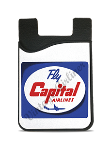 Capital Airlines 1950's Vintage Bag Sticker Card Caddy