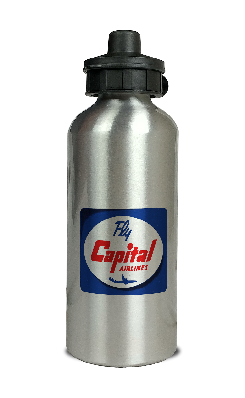 Capital Airlines 1950's Vintage Aluminum Water Bottle