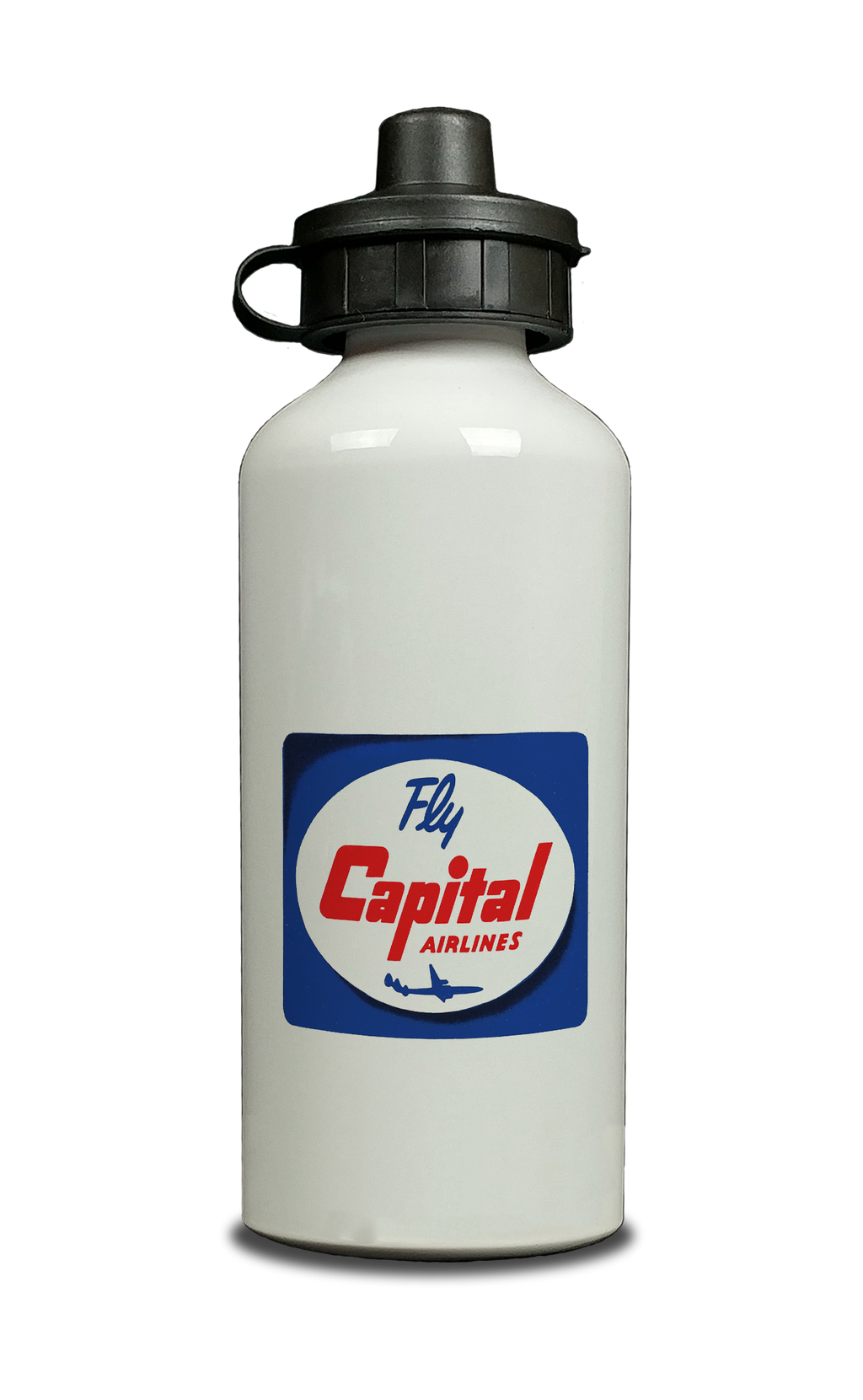Capital Airlines 1950's Vintage Aluminum Water Bottle