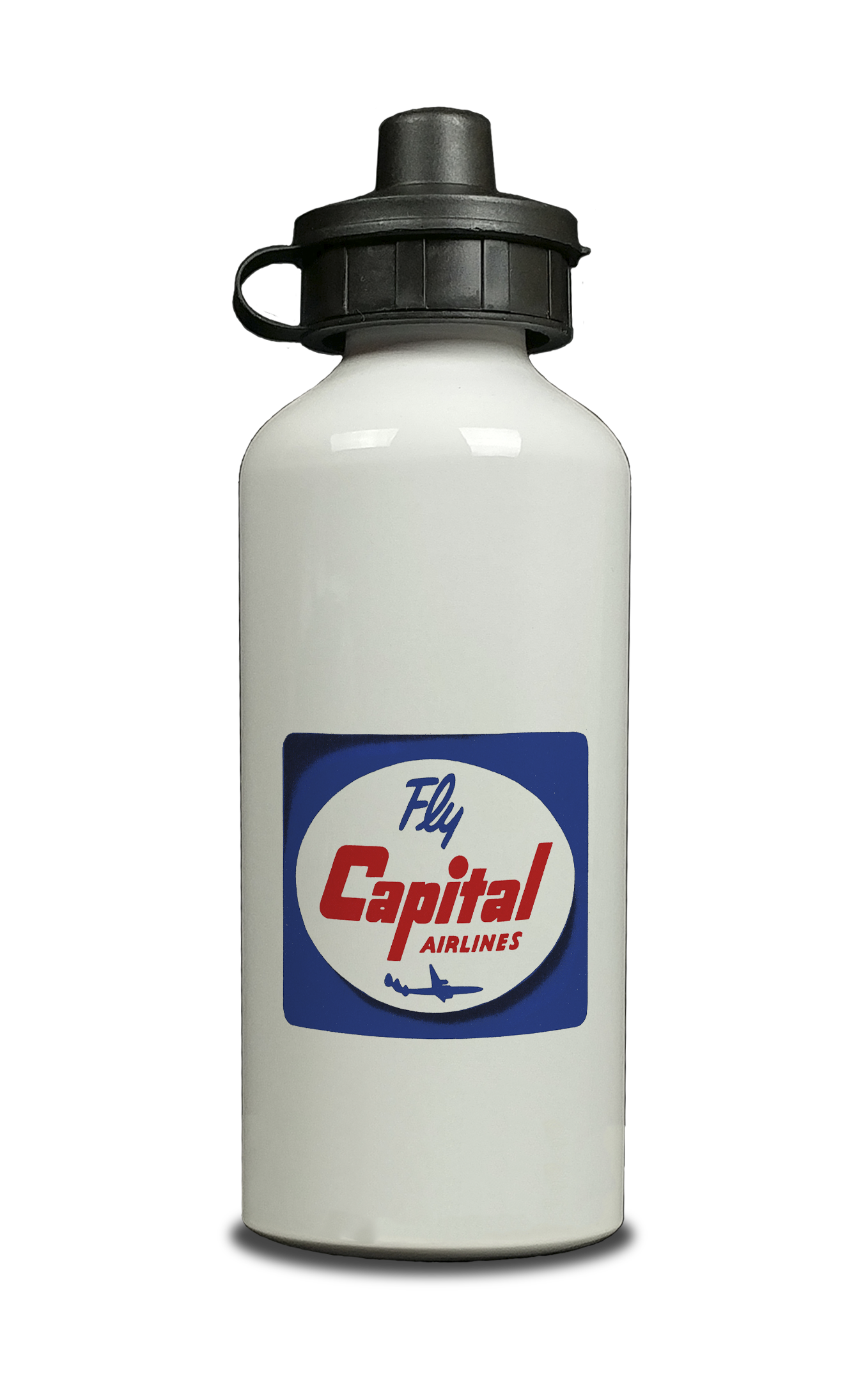 Capital Airlines 1950's Vintage Aluminum Water Bottle