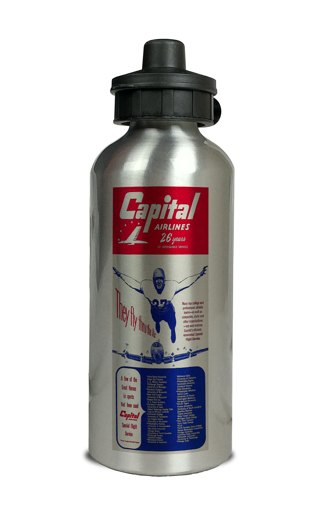 Capital Timetable Cover Aluminum Water Bottle