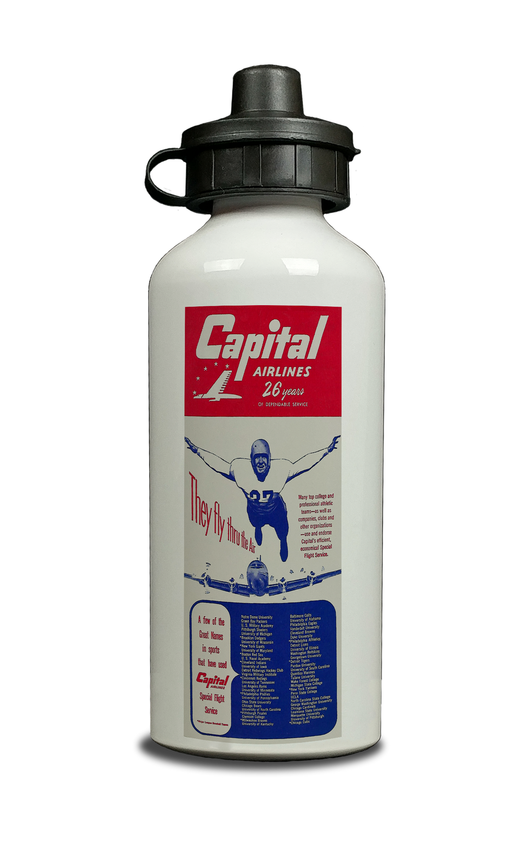 Capital Timetable Cover Aluminum Water Bottle