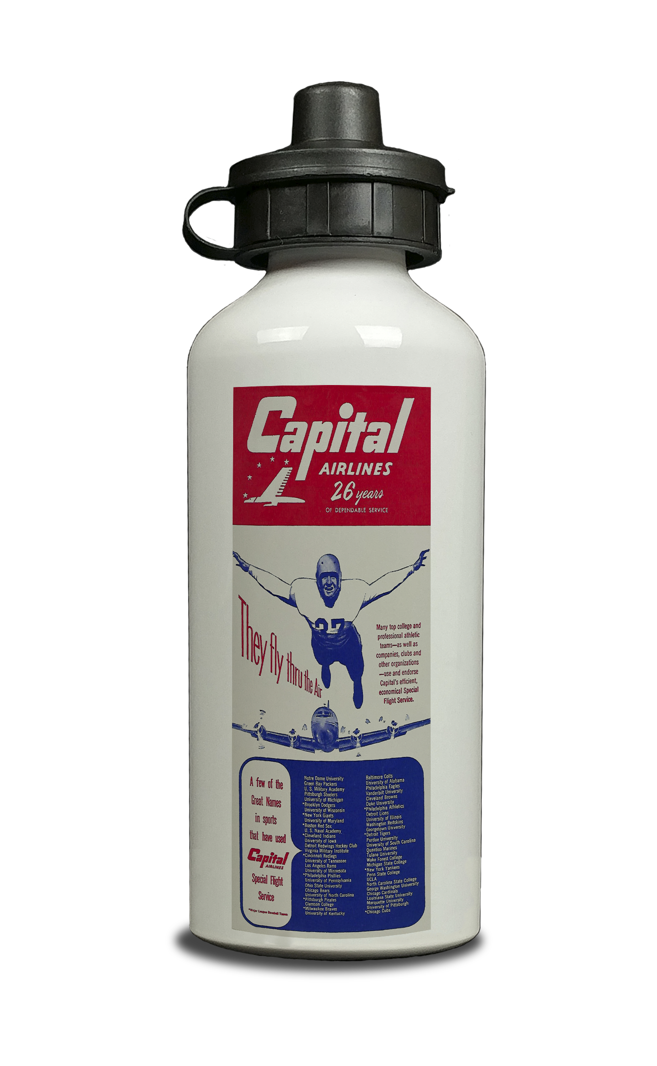 Capital Timetable Cover Aluminum Water Bottle