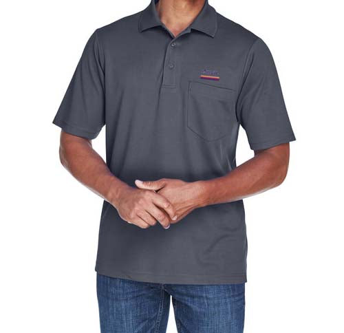 Air Cal Logo Men's Wicking Pocket Polo