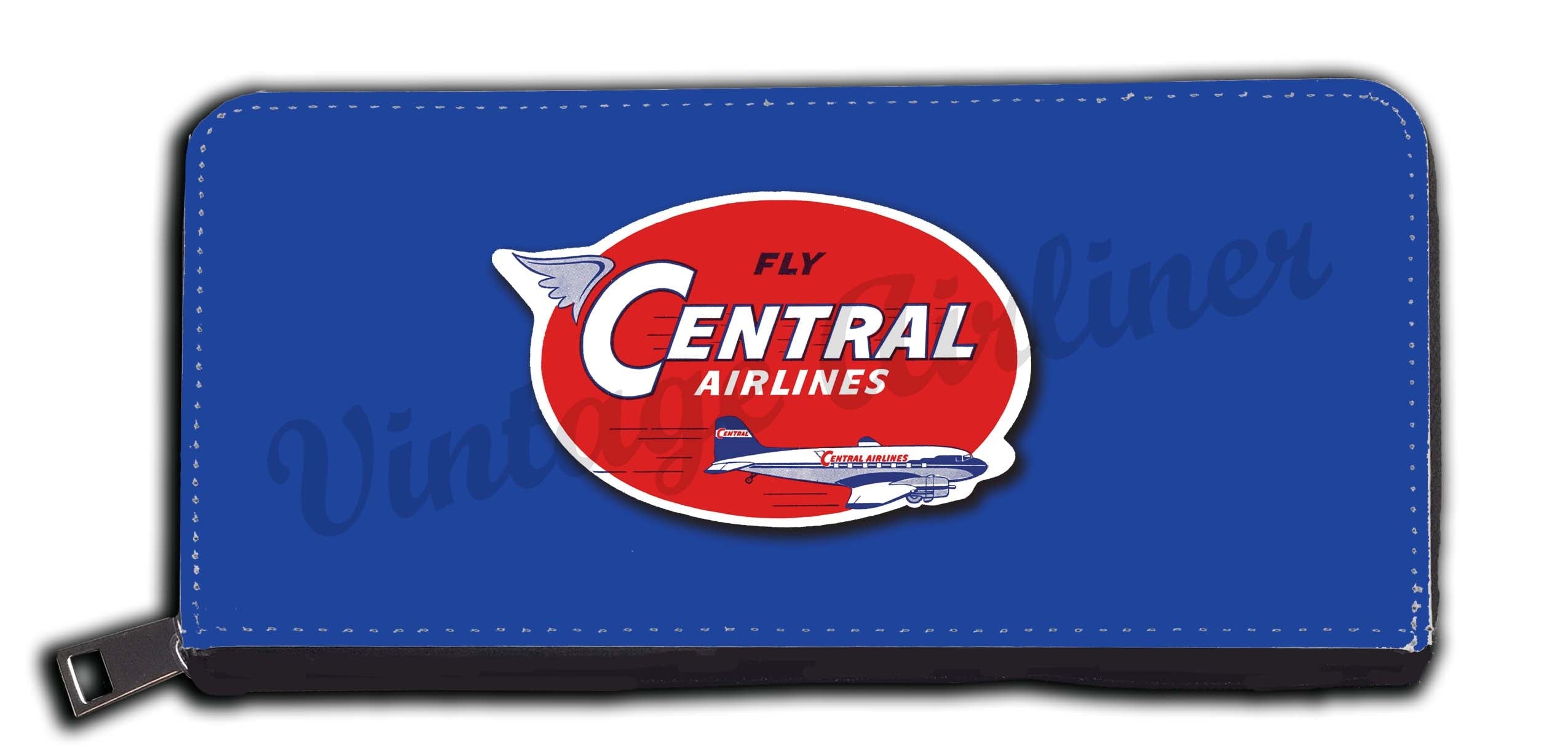 Central Airlines 1950's Vintage Bag Sticker Wallet