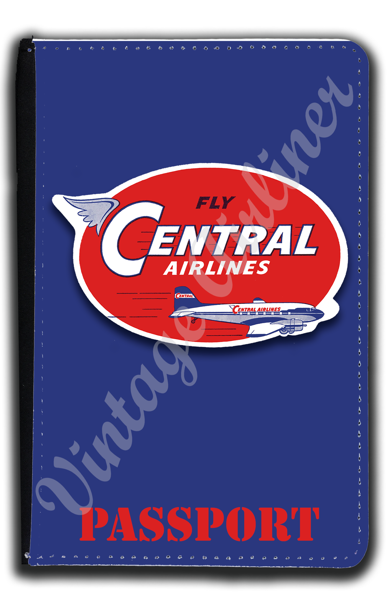 Central Airlines Bag Sticker Passport Case