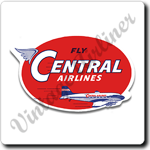 Central Airlines Square Sandstone Coaster