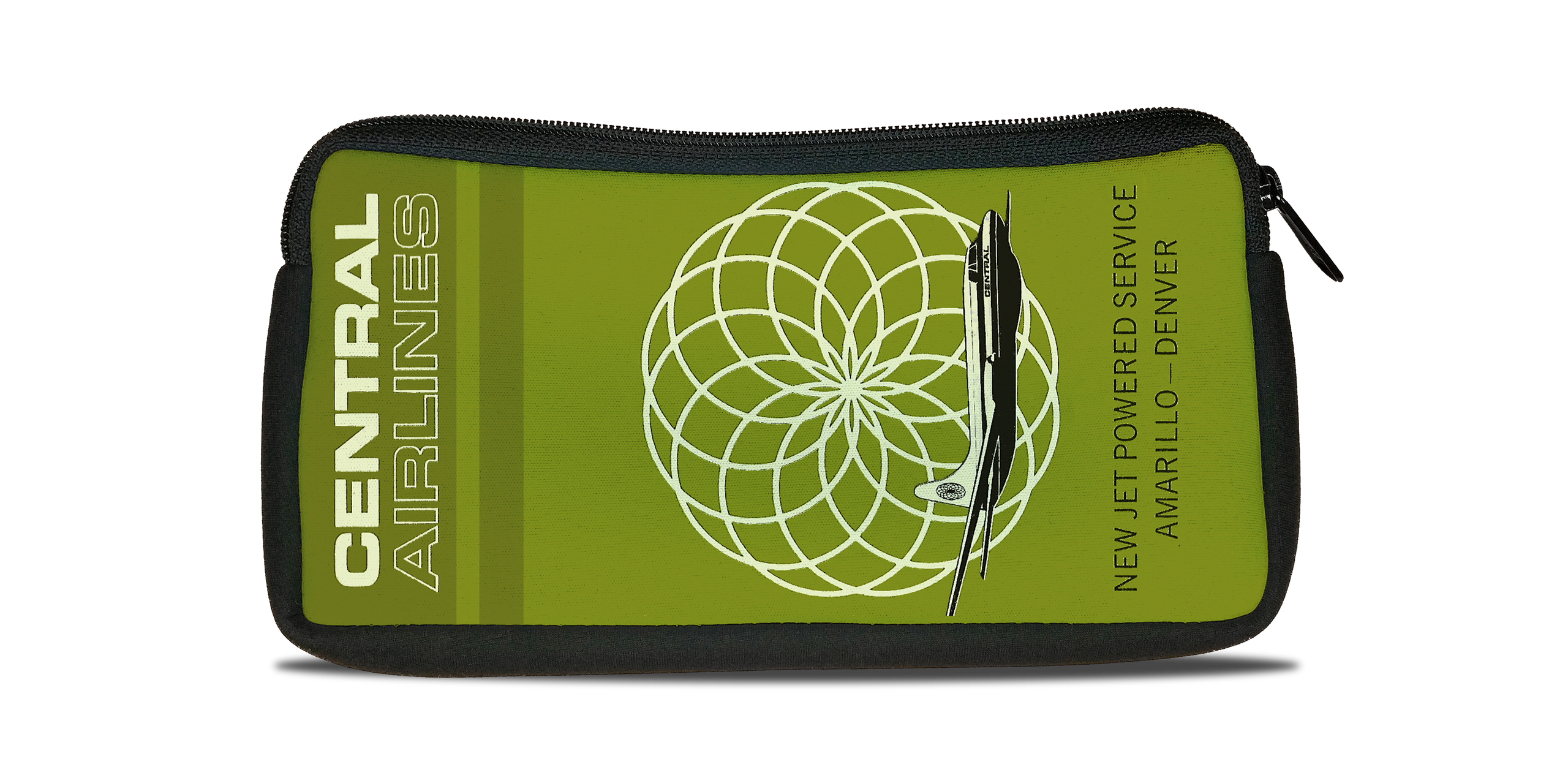 Central Airlines Amarillo-Denver Travel Pouch