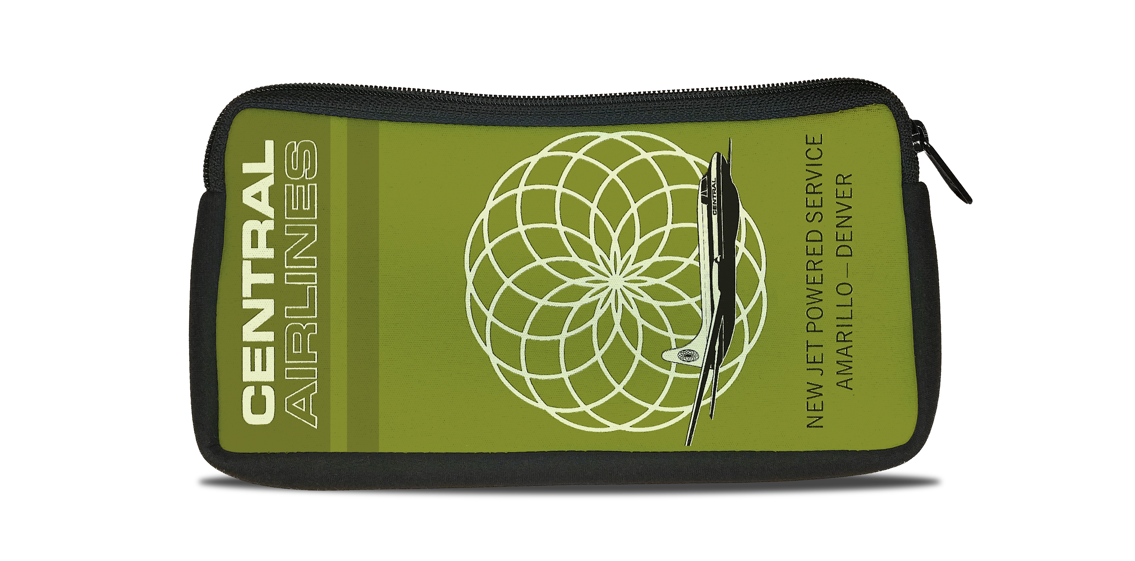 Central Airlines Amarillo-Denver Travel Pouch