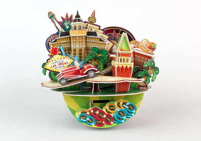 Las Vegas Cityscape 3D Puzzle 64 Pieces