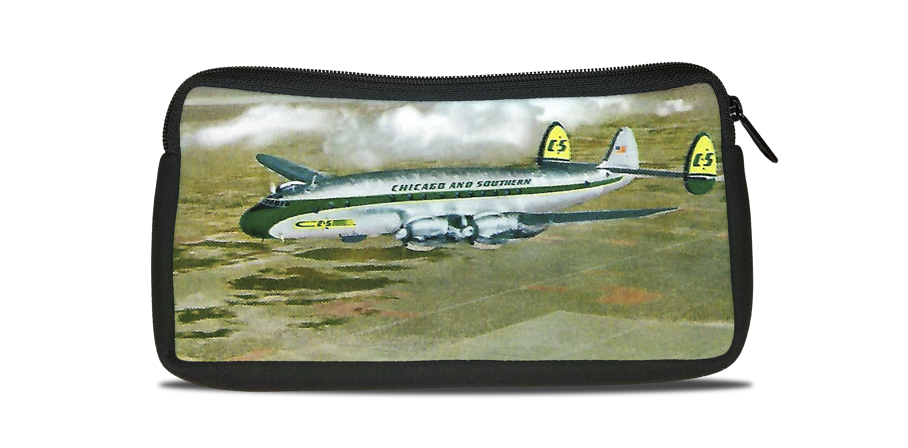 FS2004 C&S Lockheed l749 Constellation Green Bag Sticker Travel Pouch