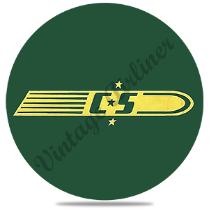 Chicago & Southern Airlines 1940's Round Sandstone Coaster