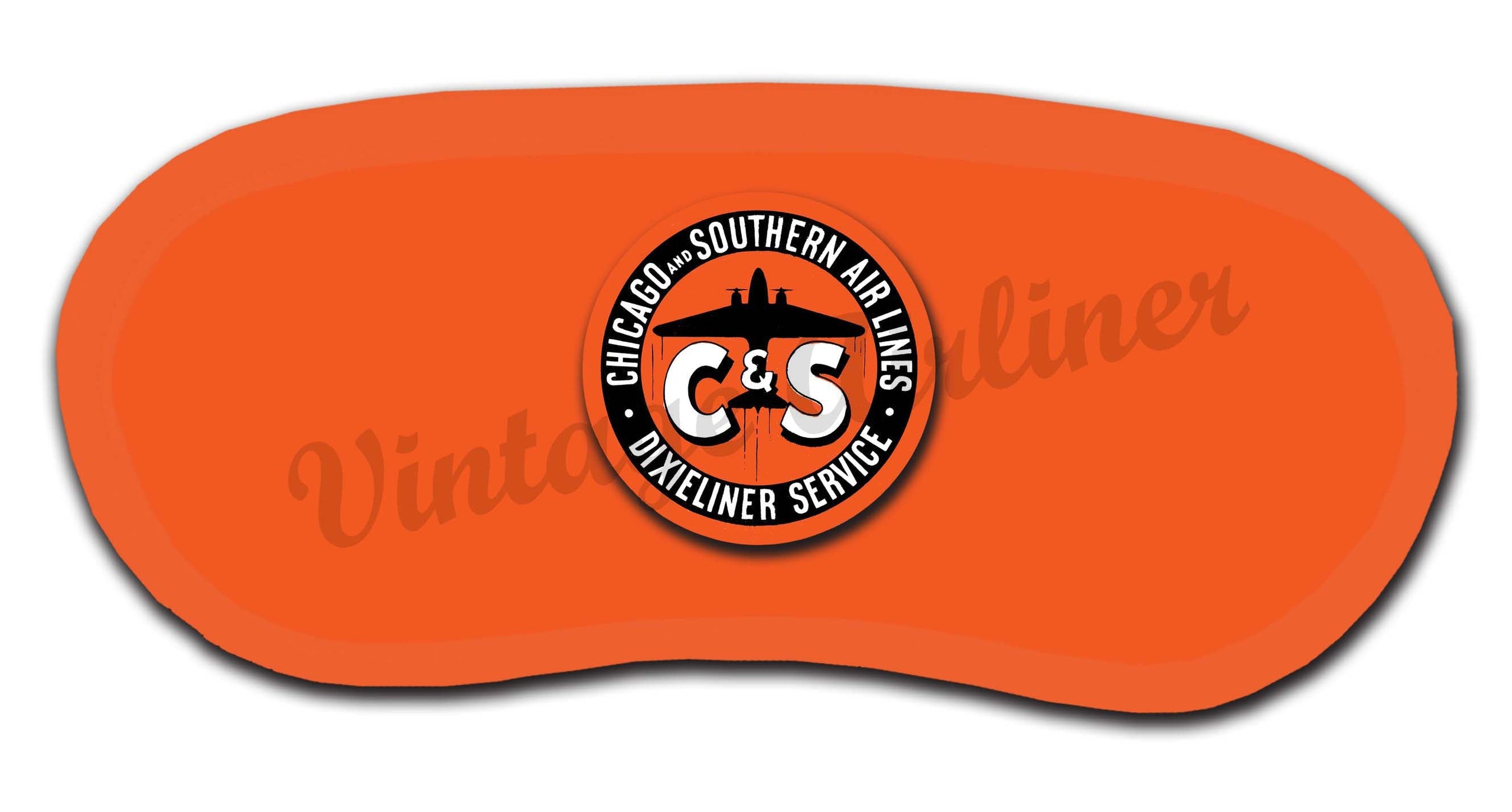 Chicago & Southern Air Lines Vintage 1940's Sleep Mask