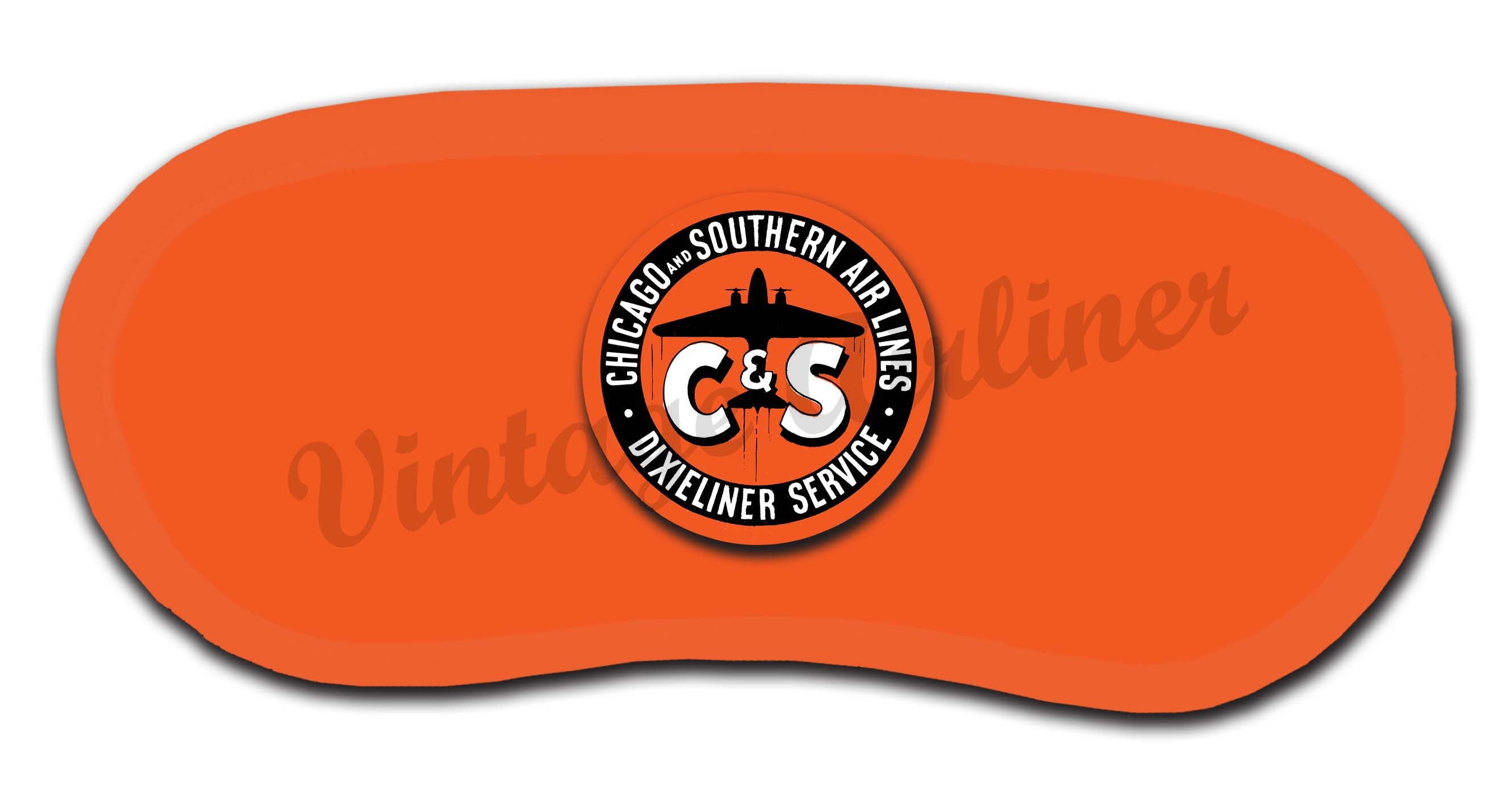 Chicago & Southern Air Lines Vintage 1940's Sleep Mask