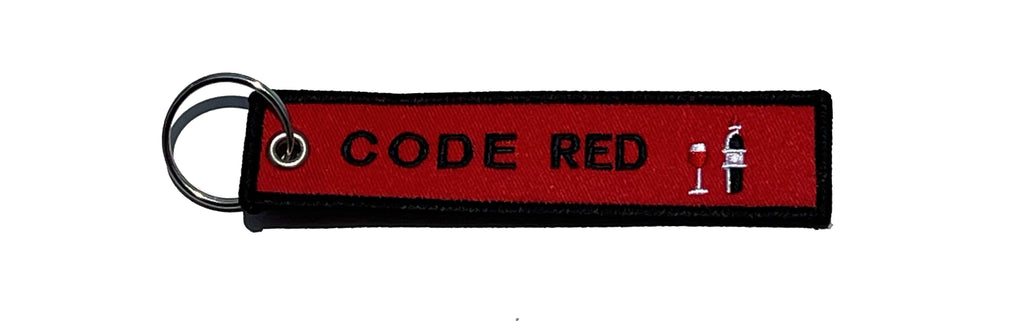 Code Red Wine Key Tag