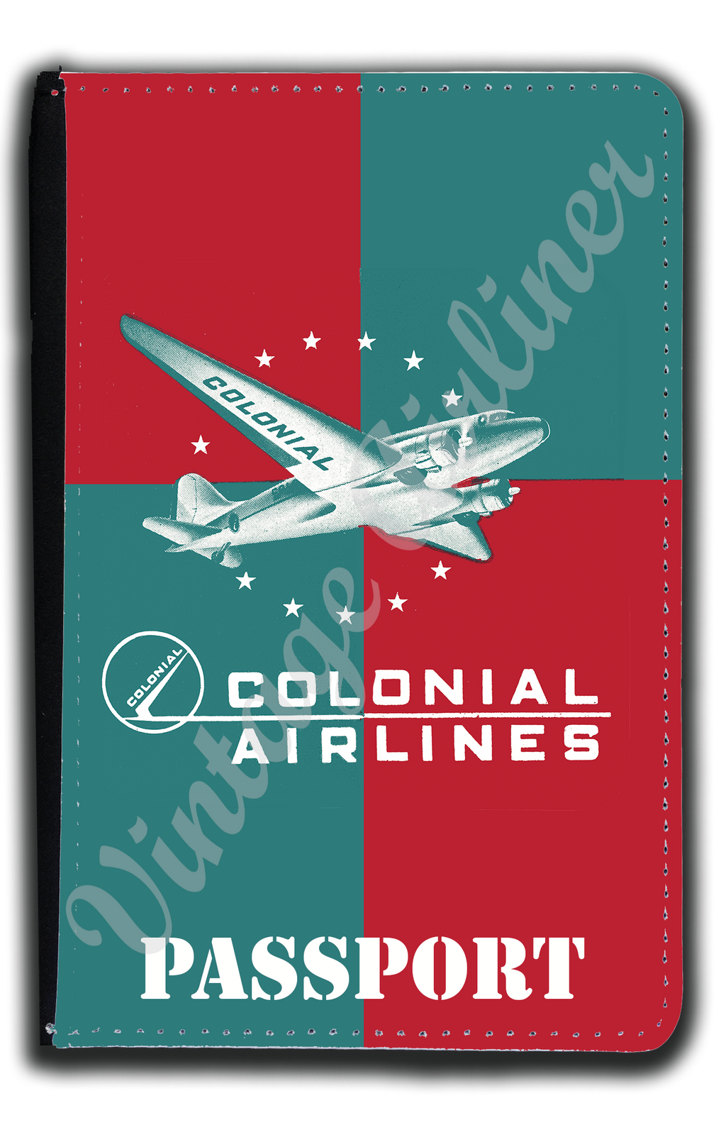 Colonial Airlines Bag Sticker Passport Case