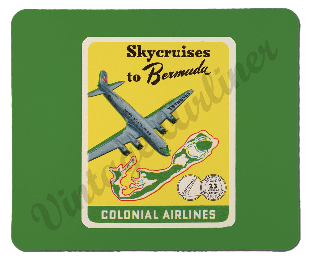 Colonial Airlines Vintage Mousepad