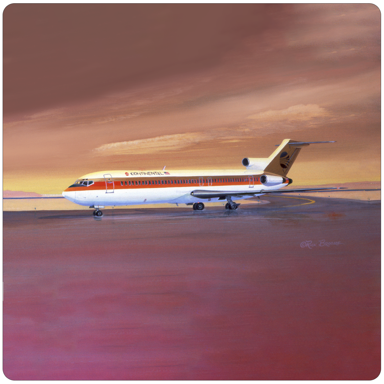 Continental 727 Sandstone Coaster by Rick Broome