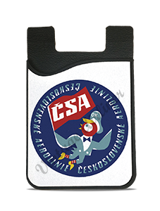 Czech Airlines (CSA) Vintage Bag Sticker Card Caddy