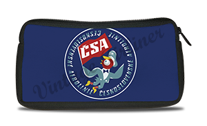 Czech Airlines (CSA) 1960's Vintage Bag Sticker Travel Pouch